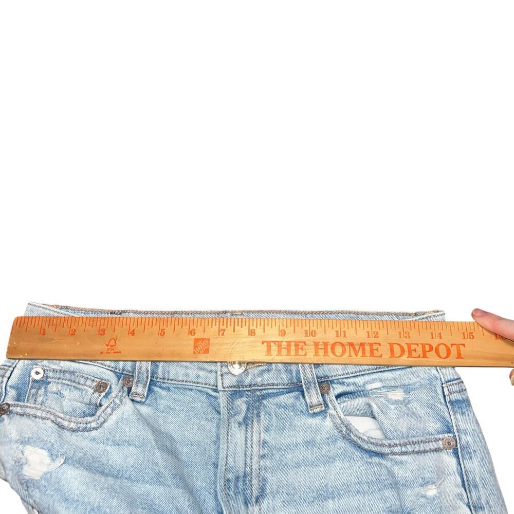 AMERICAN EAGLE Super High-Rise Ankle Straight Light Wash Jeans Size 4 - Picture 9 of 11